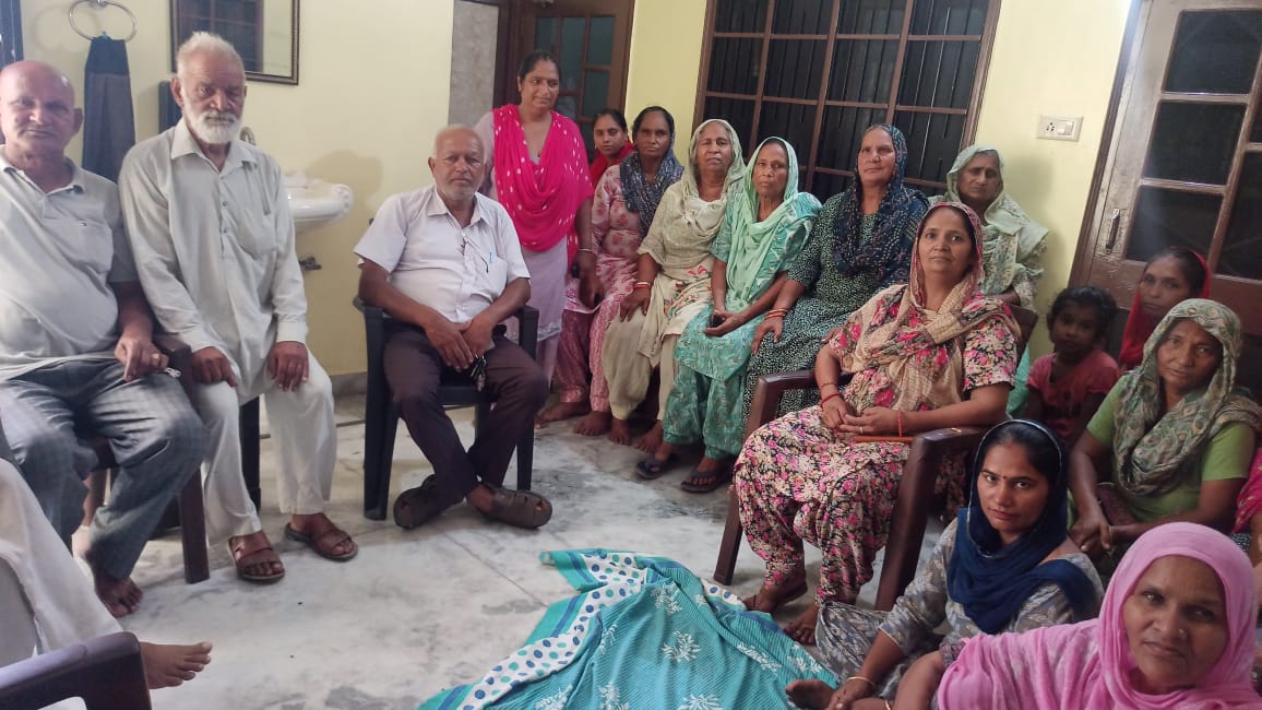 A meeting of the workers was held at Bassi Daulat Khan in connection with the nationwide strike on July 9.